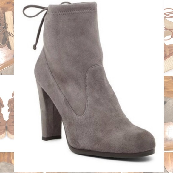 Stuart Weitzman Shoes - Stuart weitzman grey glove sueade ankle booties